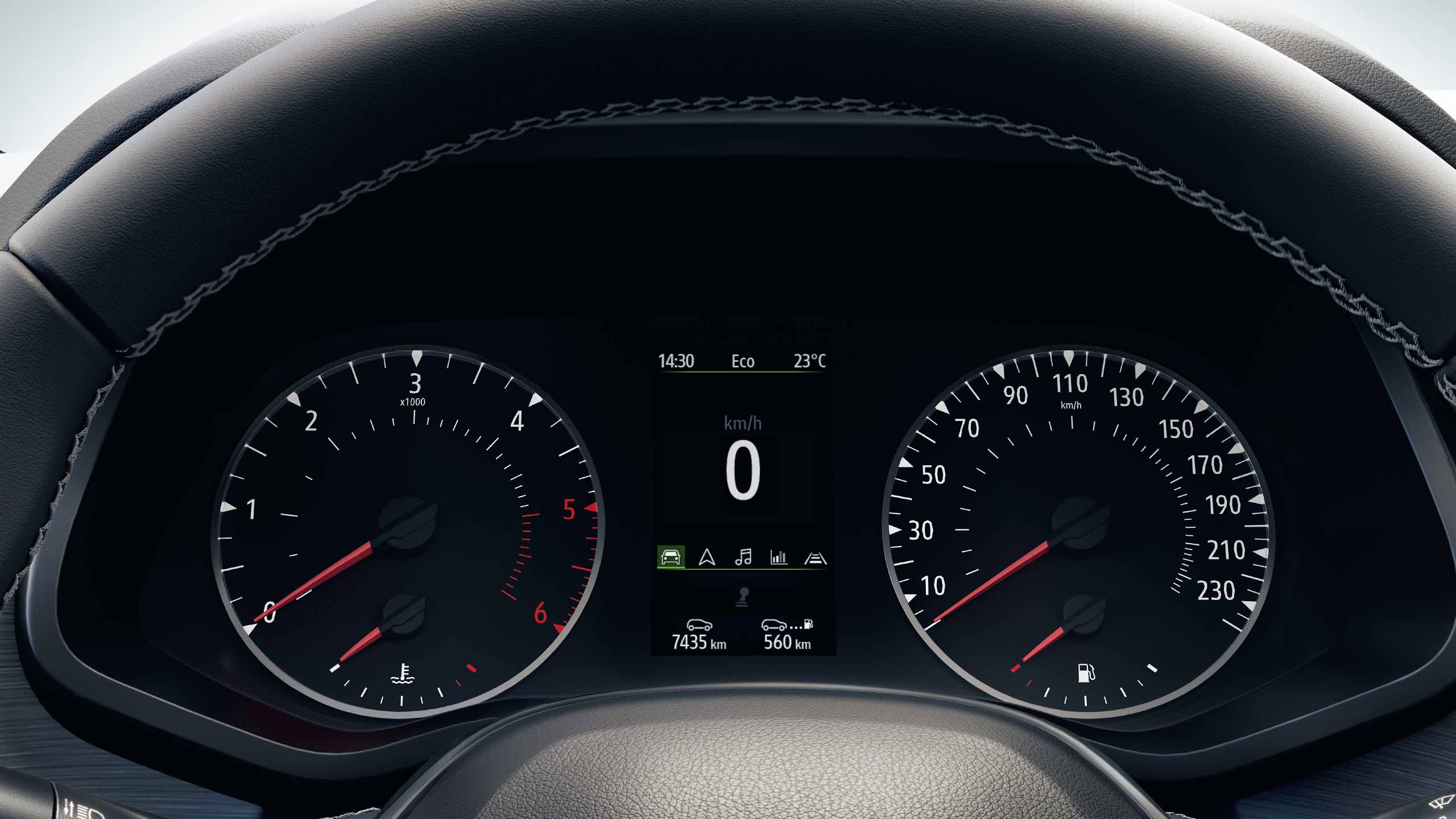sürücü gösterge paneli – 4,2″ renkli gösterge ekranıyla sürüşle ilgili tüm detaylar elinizin altında.